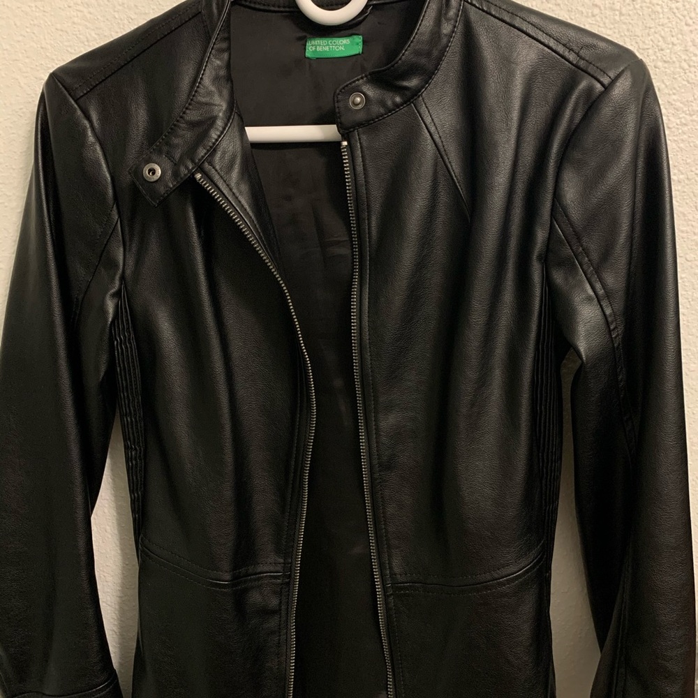 United colors of Benetton leather Jacket size M